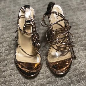 Rose gold heels
